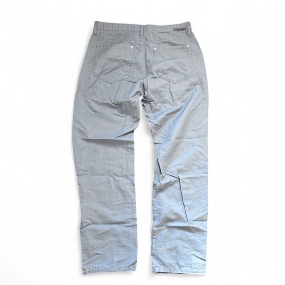 Men’s Linen Blend Calvin klein lightweight casual pants. Gray. Size 32x32 - Picture 4 of 5